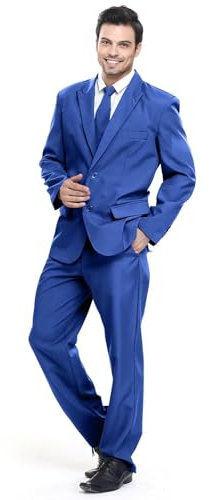 U LOOK UGLY TODAY Herren Anzug Regular Fit Party Weihnachts Kostüm Modisch Normaler Schnitt Festliche Anzüge Party Suits Einfarbig