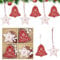 ALLY-MAGIC Wooden Ornaments, Christmas Tree Decorations, Star Xmas Tree Hanging, Gifts Tags for Holiday Party Decoration Y9SGGJ