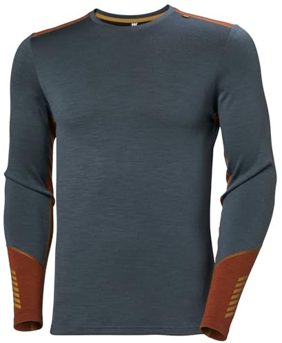 Helly Hansen Herren Lifa Merino Midweight Crew, Alpenfrost, L