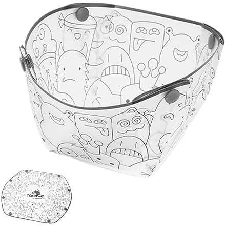 Faltbare Schüssel – Outdoor Snap hitzebeständige transparente Teller, Cartoon-Lebensmittelqualität, Kaffeefiltertrichter für Picknicks, tragbares Geschirr für Camping, Überleben