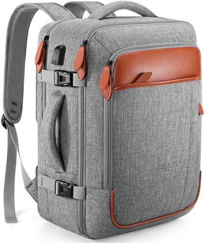 Travel Backpack, 17inch Laptop Backpack, Carry on Backpack for Men & Women, Personal Item Size Flight Approved travel bag, Water Proof Luggage, Suitcase with Packing Cubes and Shoe Pocket