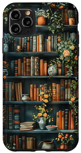 Bücher und Kaffee Vintage Library Hülle für iPhone 11 Pro Max