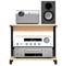 audio rack hifi regal 2-stufiges Audio-Video-Eckregal, kleines Verstärker-Rack/Stereo-Geräteständer für Büro, Wohnzimmer, Heimkino, AV-Schrank – DVD-Player/Spielekonsole/WLAN-Router(L-48cm/18.9in)
