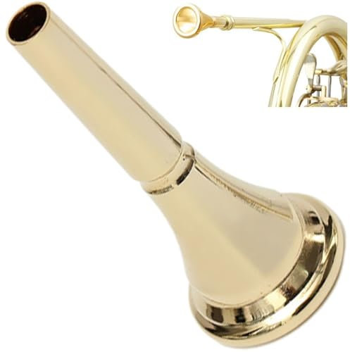 Ymxygz Hornmundstück, Professionelles Plattiertes Mundstück Waldhorn Ersatz Metall Kupferlegierung Waldhorn Zubehör Instrumententeil