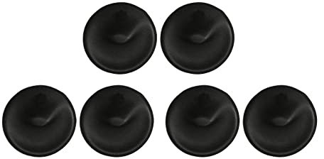 Wdfnexalai 6 Pcs Bra Pads Inserts Sew in Removable Push up for Swimsuit Sports Bra Black, 12 cm