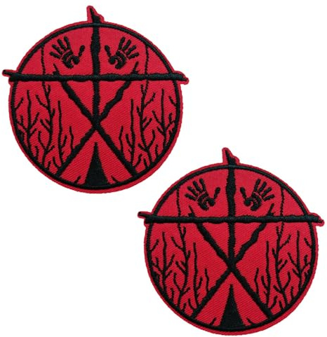 KLORIZ Aufnäher zum Aufbügeln, Motiv: The Witch Project, für Halloween, Horrorfilm, Blair, Rucksäcke, Jeans, Zubehör, 2 Stück