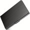 JOYIAL Visitenkartenetui 1Stück Edelstahl Visitenkarten Etui für Männer & Frauen, Ultradünner Business Card Case Pocket Kartenetui Metall, Kartenhalter, Visitenkarten Aufbewahrung Box(Schwarz)