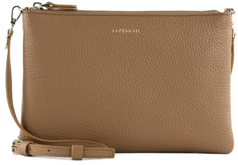 Coccinelle Leder Umhängetasche Best Crossbody Bag Skin hellbraun