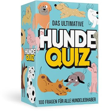 Gift Republic - Hunde und Katzen Quiz I Das Quizspiel für Tier Liebhaber I Spielspaß für jung und alt I Cooles Rate-Kartenspiel I 100 Quizfragen (Hund)