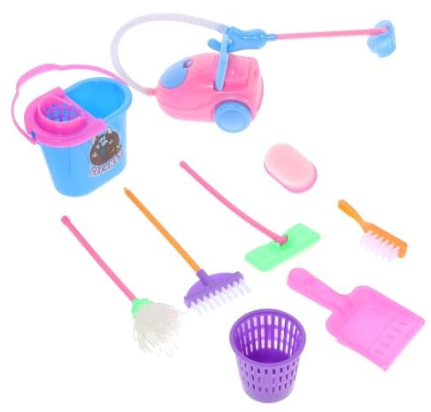 1 Set Cleaning for Dollhouse Miniature Housekeeping Accessories for Realistic Pretend Play for Boys for Enhancing Dollhouse Decor and Imaginative Play Random Color