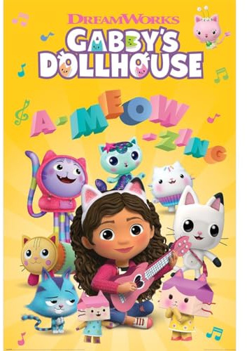 Pyramid International Official Maxi Poster – Gabby'S Dolls House (Ameowzing) | Decorative Wall Art | 61cm x 91.5cm Poster for Bedrooms, Dorms & Fans