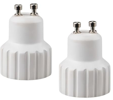 Homyl 2 Stück GU10 zu GU10 Adapter, Einfache Installation, Hitzebeständig,