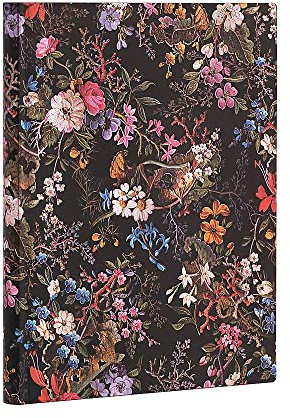Softcover Notizbuch Floralia Ultra Liniert: Flexi softcover, 100 gsm, ribbon marker, pouch, book edge printing (William Kilburn)
