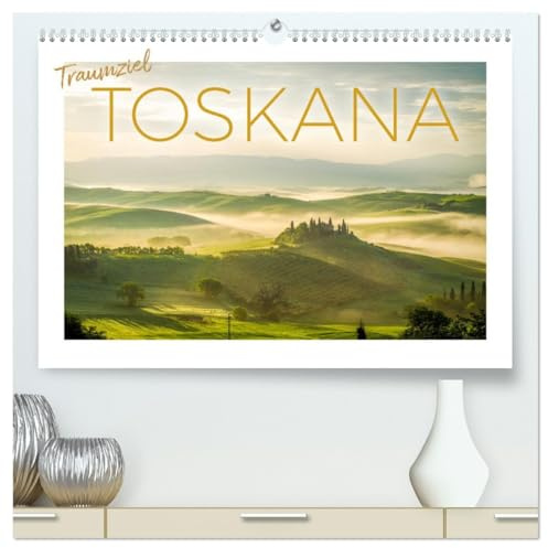 Traumziel Toskana (hochwertiger Premium Wandkalender 2026 DIN A2 quer), Kunstdruck in Hochglanz: Eine bezaubernde Reise in die hügeligen Landschaftszüge der Toskana. (CALVENDO Orte)