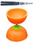 ZHOUBA Yoyo Pochette de diabolo chinoise professionnelle avec bâtonnets en métal Orange