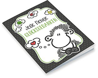 Sheepworld - 44776 - Notizheft, Nr. 4, Schaf, Jede Menge Glücksgedanken, A6, Blanko, 24 Blatt, geheftet