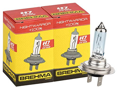 Duo Set BREHMA H7 12V 55W NightWarrior Lampe +100% mehr Licht