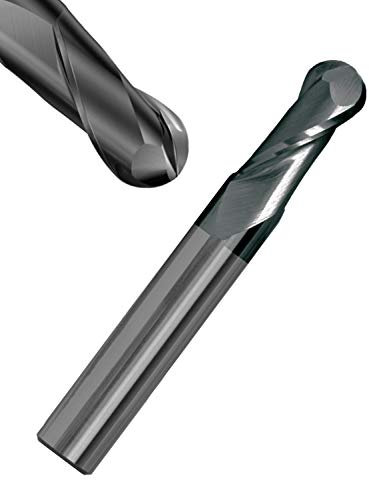 Corintian VHM Radiusfräser Kugelkopffräser 2 Zähne - AlTiN Beschichtung, Ø 3,5mm, High Performance Cutting HPC geeignet