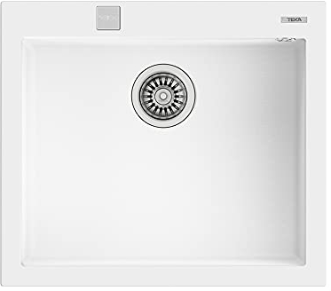 Fregadero Teka Tegranite Forsquare 50.40 Auto Color Arctic White Ref 115230009 Mueble De 60 Cm