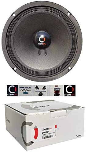 Ciare 1 WOOFER CM200N CM 200N altoparlante 20,00 cm 200 mm 8 da 120 watt rms 250 watt max impedenza 4 ohm porte portiere auto competizioni spl sensibilità 96 db, 1 pezzo + 5 sticker omaggio