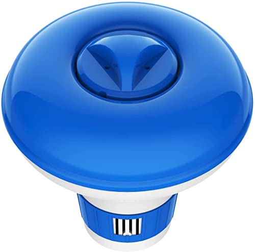 Floating Dispenser Chlorine Tablets Hot Tub Swimming Pool Spa, Floating Pool Chlorine, Chlorine Tablet Holder (5 Inch)