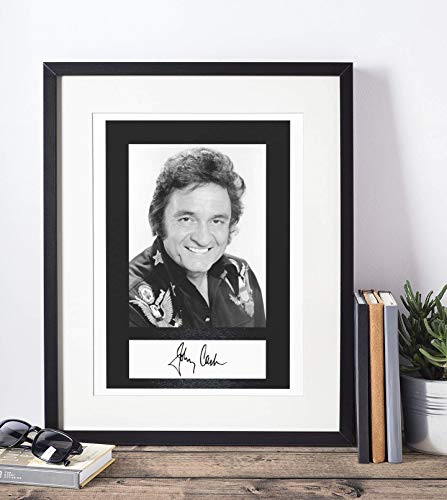 Johnny Cash Autogramm Kopie 20x30 A4 Ungerahmt Gedruckt Reprint Bild Geschenk
