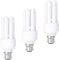 KOR Energy Saving Light Bulbs, 11W CFL Low Energy Light Bulbs Bayonet, B22/BC/Bayonet Cap, 660 Lumens, 6400K Daynight Bulb, 3 Pack