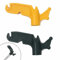 TonGass (2-Pack Multi-Purpose Plastic Utility Hook Attachment for Poles-Screw-On Hook 3/4 Inner Diameter Fits Threaded Poles Extension Poles & Broom Handles, Bird Feeder Pole Hanger Tool