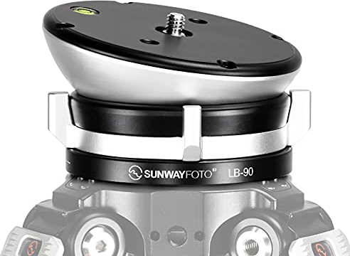 SUNWAYFOTO LB-90 Nivellierfuß-Stativkopf, 25 kg Tragkraft