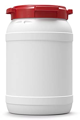 Fût à Grande Ouverture 20L sans poignées Blanc et Rouge (CurTec) - Sunbox / 7020
