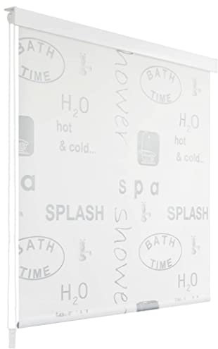 JUNZAI Store Roulant de Douche 100x240 cm Éclaboussures,Rideau Salle De Bain,Rideaux Douche