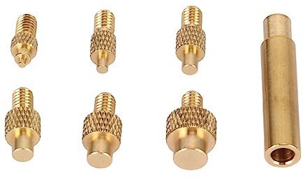 Vikye Soldering Tips,Heat-set Insert Tips,Threaded Inserts M2 M2.5 M3 M4 M5 M6,1/4 M8 Universal 936 for Soldering Iron,Inserts for Plastic Parts and 3D Printer Parts