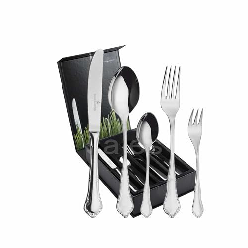 30 teiliges Tafelservice mit Menü Hohlheftmessern der Besteckserie Palazzo von Picard & Wielpütz in der hochwertigen Geschenkbox mit Magnetverschluss