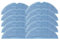 KAMNIK Mopptücher, kompatibel mit XiaoMi S7/S70/S75/S7Max/S7MaxV T7S/T7S PLUS/G10 Mopp-Pad-Lappen, Zubehör for XiaoMi-Staubsauger (Color : 10pcs)