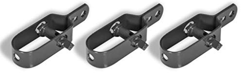 TEKEET Tensor de alambre para valla y puerta, 3 unidades, 100 mm, color gris