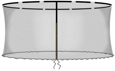 Baunsal® Trampolin Sicherheitsnetz Ø 427 cm (FGIS) für 10 Netzstangen Netzhöhe 180 cm Ersatzteile Netz Schutznetz Kindertrampolin Ersatznetz Gartentrampolin Outdoor
