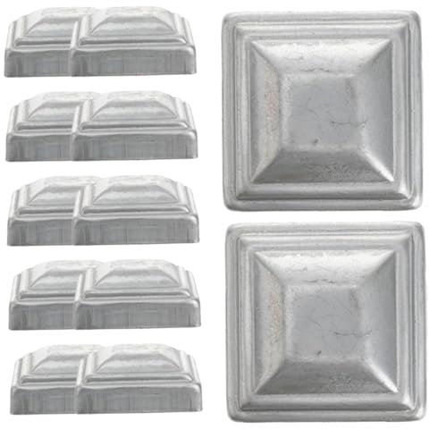 HOMSFOU 12pcs Square Post Caps Fence Post for Protective Sealing Weatherproof Seasons Smooth Edges Prevention Easy Installation