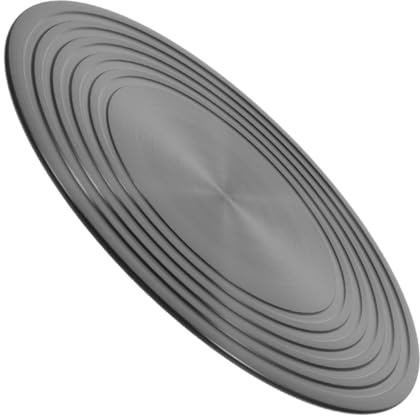 Wärmeverteiler für Gasherd aus Aluminium, Küchenplatte Schwarz | Glatte Oberfläche, Leicht zu Bedienen und Reinigen, Kompakt Verstaubar, für Küche