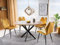 Design Esstisch rund GO-111 ausziehbar Tisch Esszimmer 100x100x75 cm, Farbe:Eiche Artisan - Schwarz matt