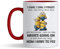 Crunchy Carrots I Came, I Saw, I Forgot Funny 11 Oz Ceramic Coffee Mug for Him, Her, Birthday, Mother’s Day, Father’s Day. (Red Inside and Handle)
