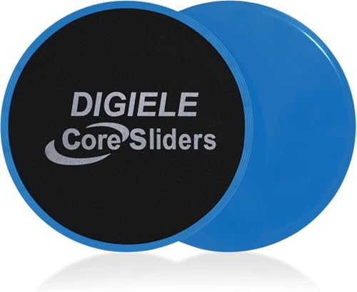 Gleitscheiben Fitness, Core Sliders 2er Set Gliding Discs für Ganzkörper-Übung, Doppelseitig Gleitscheibe den Einsatz auf Teppichböden oder Parkett, Trainers Slider für Core Training & Home Workouts