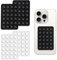 Silicone Suction Phone Holder - 4PCS Sticky Phone Grip, Mini Antislip Mobile Phone Holder Mat for Wall (Black*2+White*2)