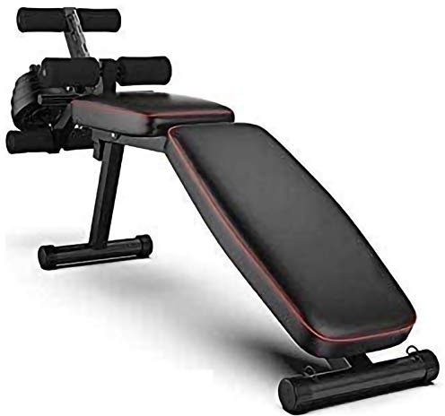 ABBNIA Verstellbarer Hantelhocker mit Beinstrecker und Beinbeuger, klappbare Hantelbank, Heimtraining, Fitnessstudio, Gewichtheben, Sit-Up-Bank, maximale Belastung 200