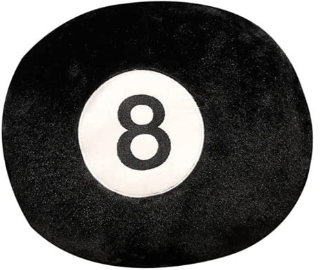 8 Ball Plüsch Kissen 8 Ball Kissen Schwarze Billard Billard Billard 8 Ball Plüsch Kissen runde gefüllte Sofa Kissen werfen Sie Kissen für Wohnkultur 35 cm
