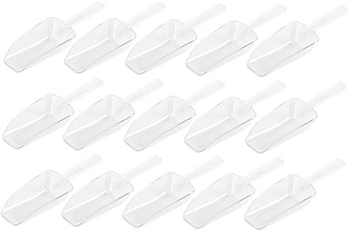 Ciieeo 15pcs Measuring Scoops Kitchen Gadgets Plastic Ice for Baking for Rice Scoop Use in Kitchen Scenario