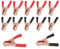 Comforty Pack of 12 Alligator Clips, Car Battery Crocodile Clips 50 A, Pure Copper with Insulated Jacket Battery Terminals, for Car Batteries, Jump Leads, Red / Black