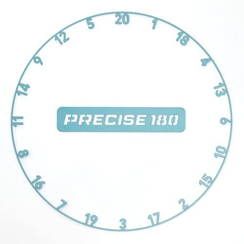 Precise180 - Onepiece Zahlenring - Infinity Blue - Premium Dartzahlenring aus 2mm dicken Stahl - 11 Farben - Dartscheiben Nummernring - Dartzubehör