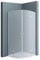 doporro Duschkabine 90x90 viertelkreis Dusche Duschabtrennung ESG-Sicherheitsglas Satiniert inkl. Easy-Clean-Beschichtung Ravenna02VS