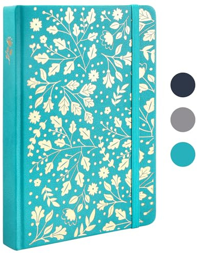 TIEFOSSI Bullet Dot Journal, Vintage-Notizbuch für Frauen und Männer, 160 g/m², 192 Premium-Seiten, A5 Hardcover-Notizbuch als Geschenk, für das tägliche Schreiben im Reisebüro