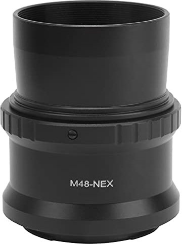 Telescope T Mount Ring Adapter, 2in M48x0.75mm Telescope Camera Adapter with M48‑NEX Lens Adapter Telescope Camera Lens Adapter for E Mount Camera